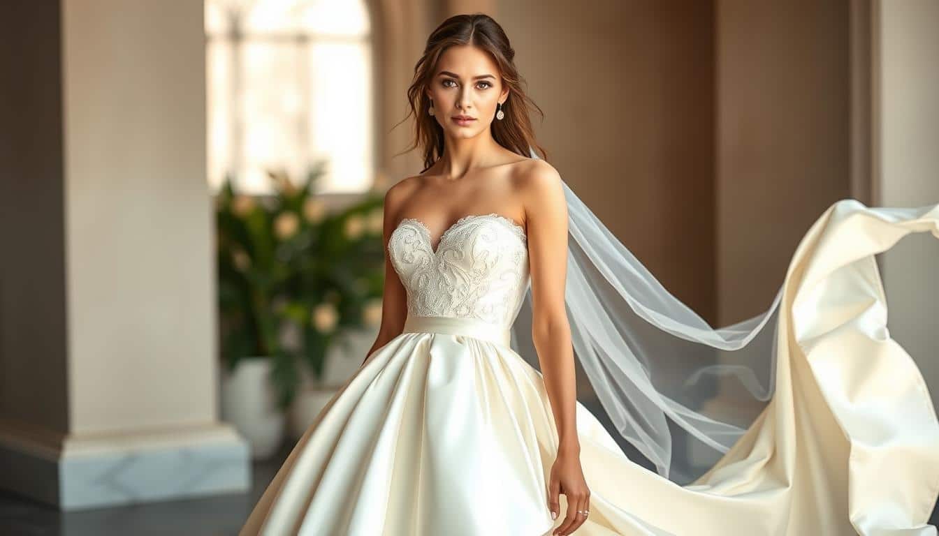 Brautkleid Mikado Seide online kaufen