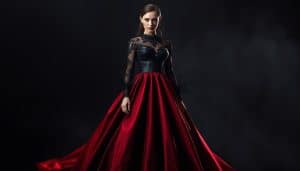 Brautkleid Schwarz Rot online kaufen