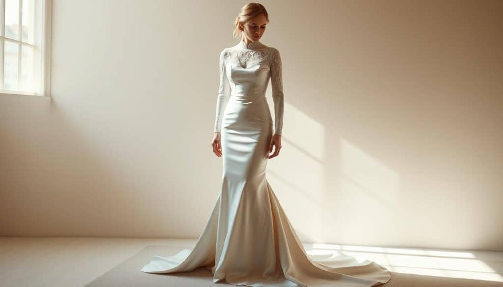 Brautkleid hochgeschlossen online kaufen