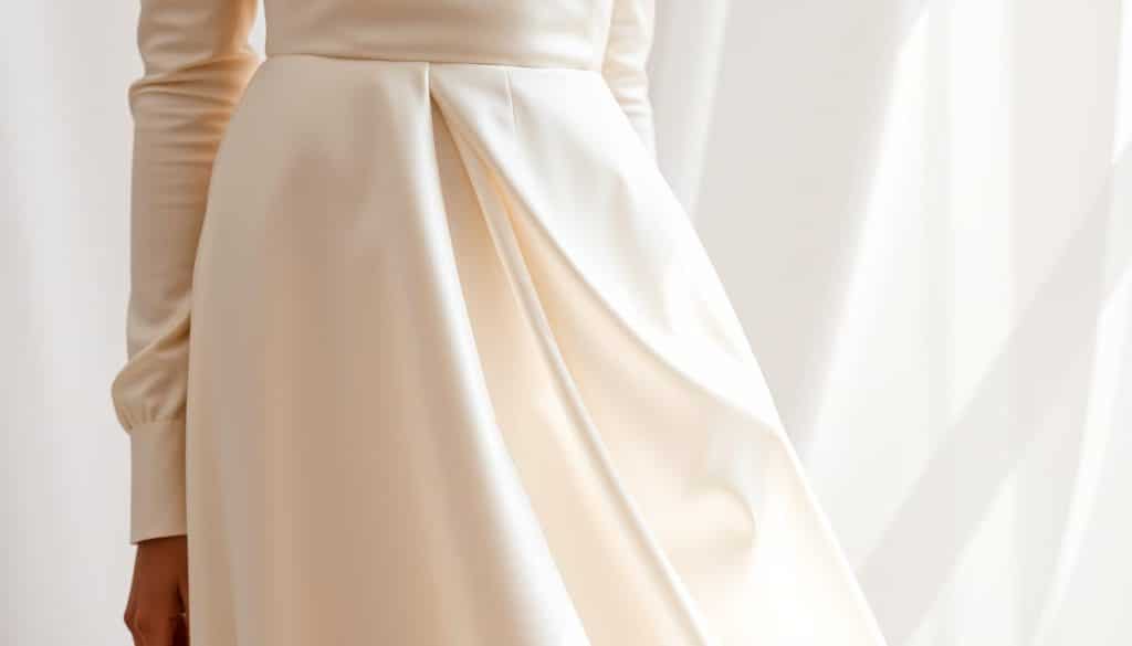 Brautkleid schlicht elegant Satin online kaufen