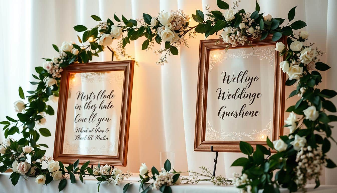 Dekorative Hochzeitsschilder – Ideen & Inspirationen