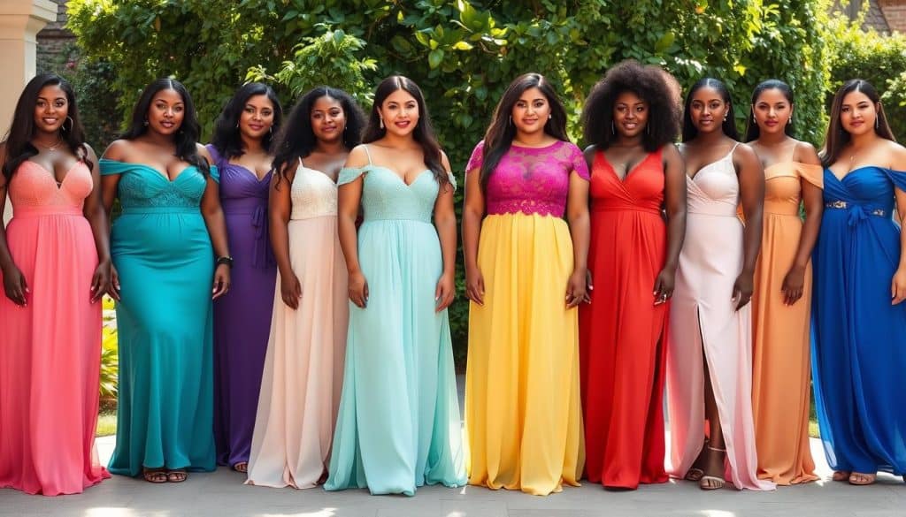 Festliche Mode für mollige Hochzeitsgäste