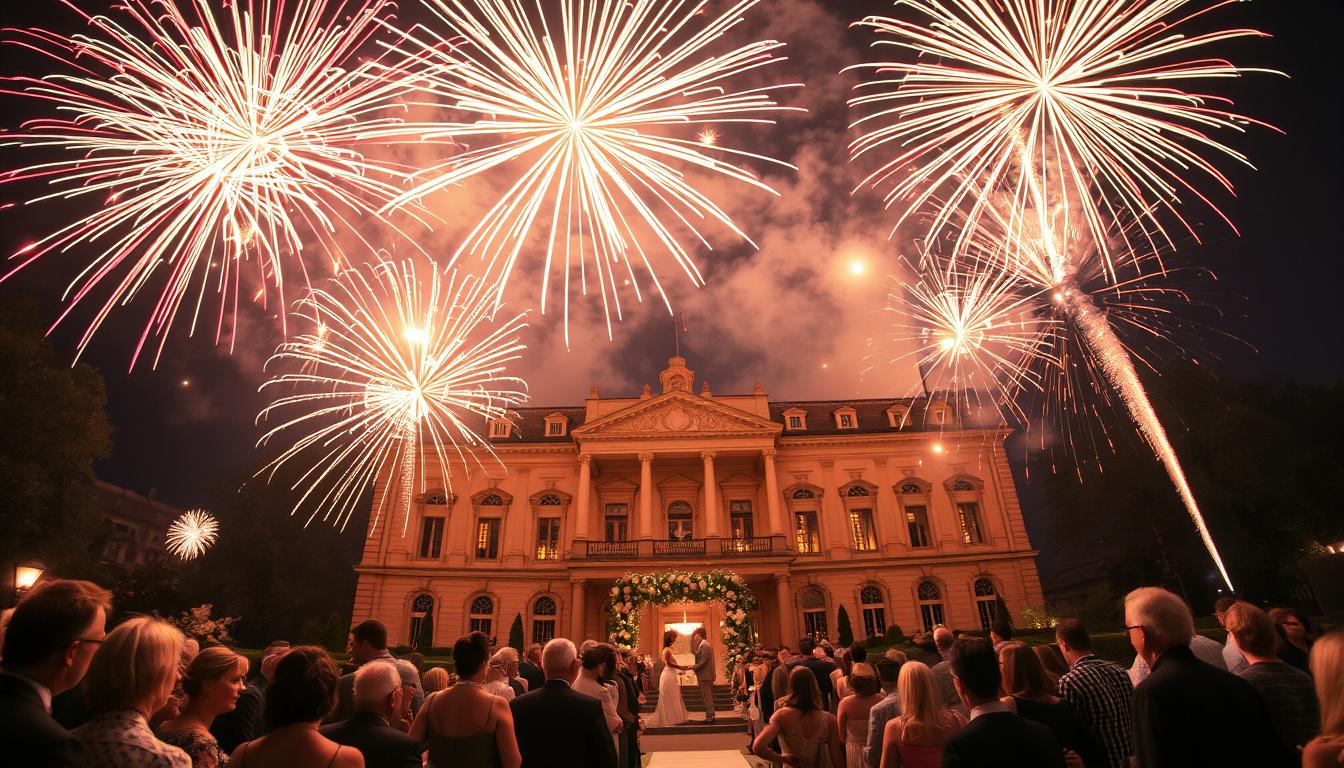 Feuerwerk zur Hochzeit