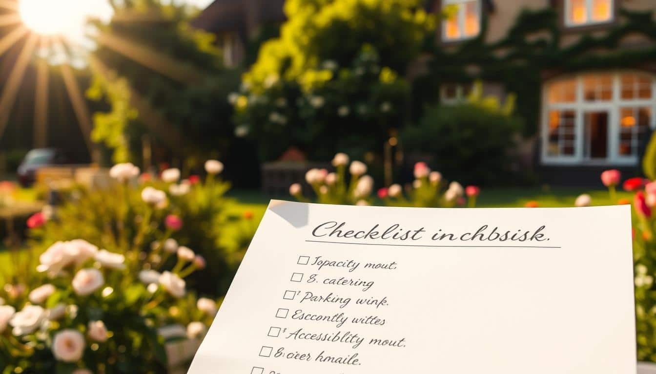 Hochzeitslocation Checkliste für die Feier