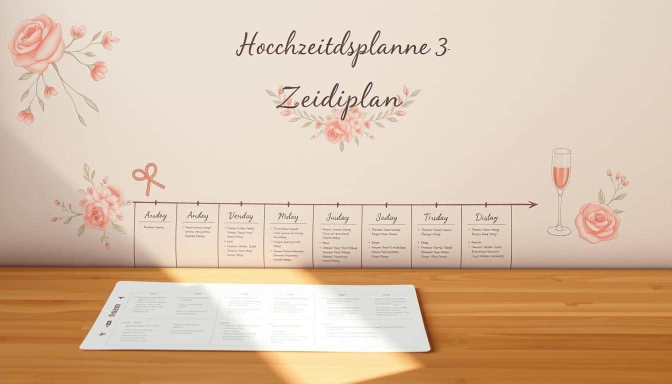 Hochzeitsplanung Zeitplan