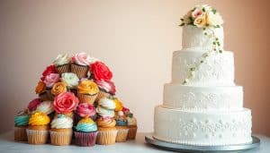 Traditionelle Hochzeitstorte oder außergewöhnliche Cupcakes?