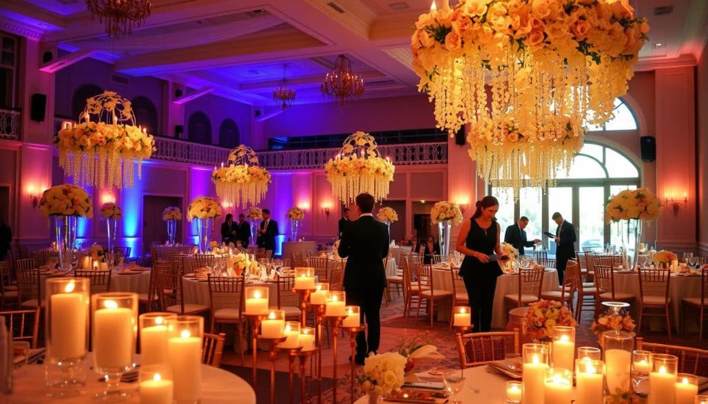 Wer dekoriert die Hochzeitslocation?