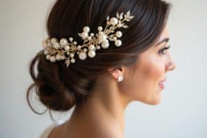 haarschmuck braut halboffene haare-Titel