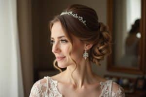 hochsteckfrisur hochzeit mittellanges haar-Titel