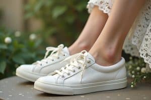 Gemütliche Braut Turnschuhe für deinen großen Tag