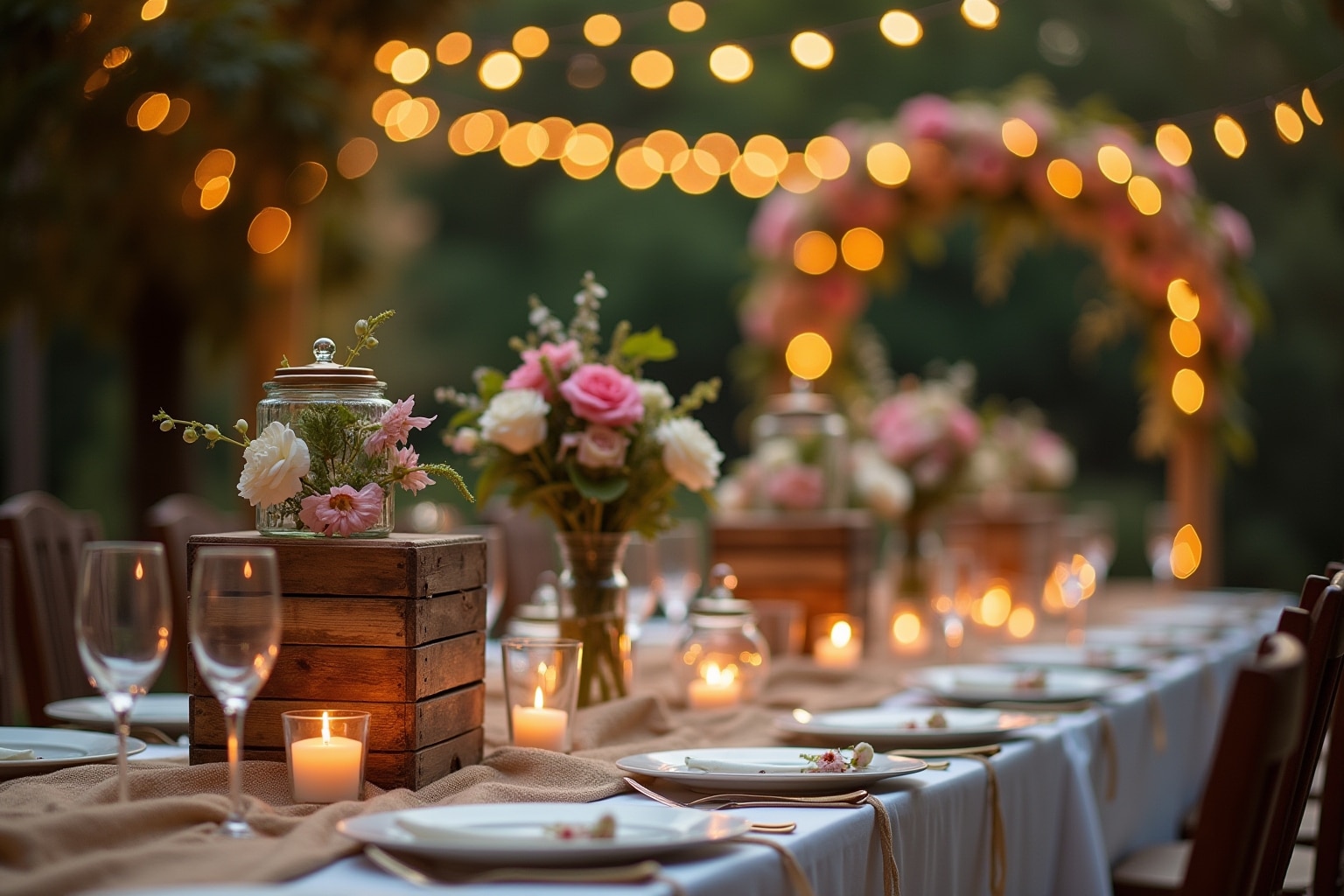 garten hochzeit deko selber machen-Titel