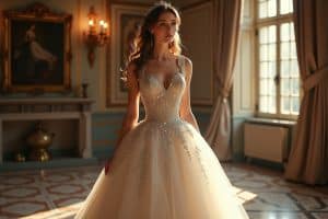 Prinzessin Kleider für Hochzeiten mit Glitzer