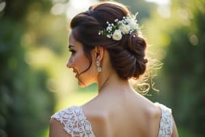 Hochzeitsfrisuren halboffen lockig