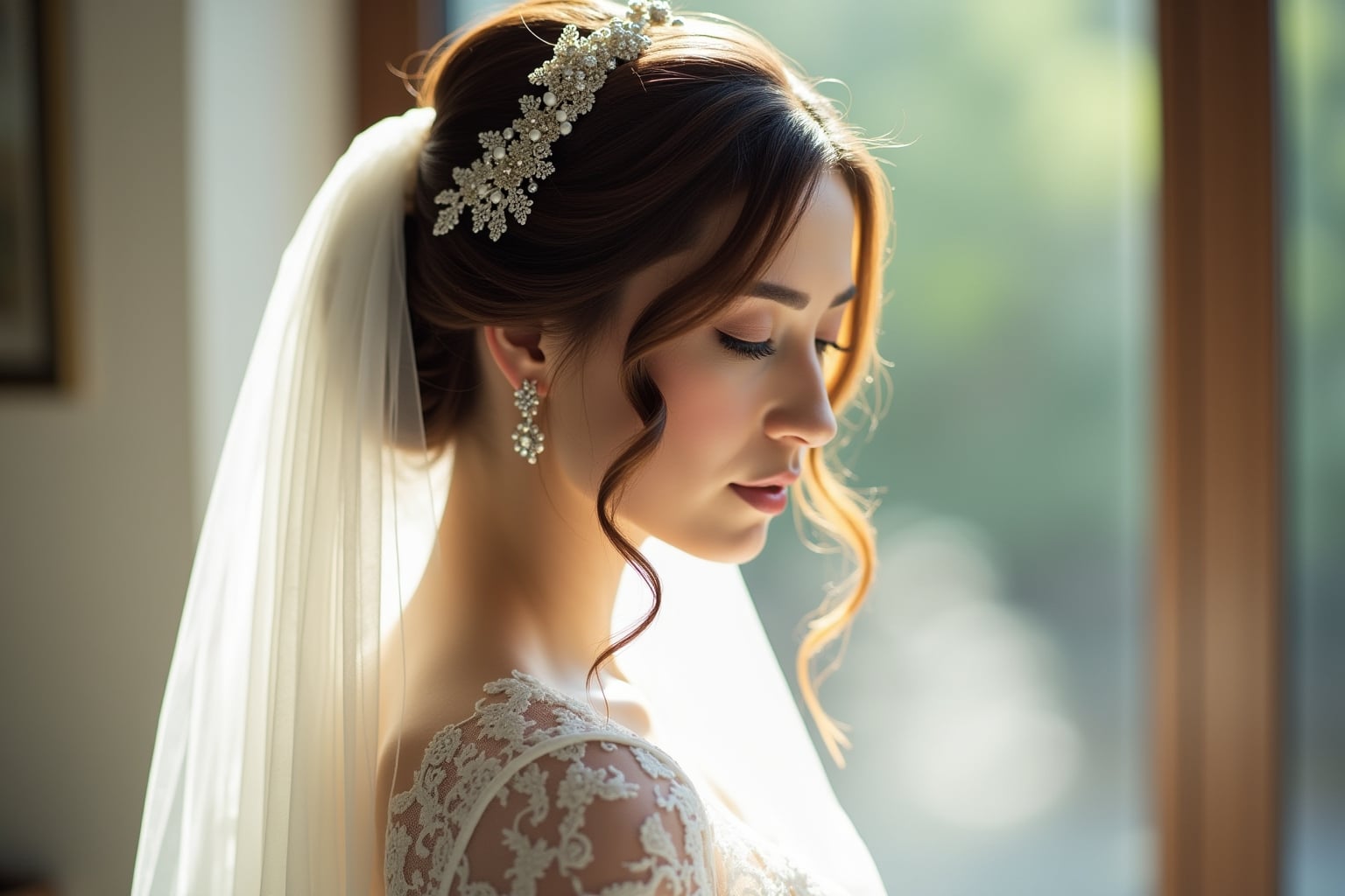 Hochzeitsfrisuren mit Schleier