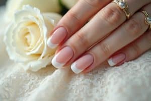 Ideen für French Hochzeitsnägel